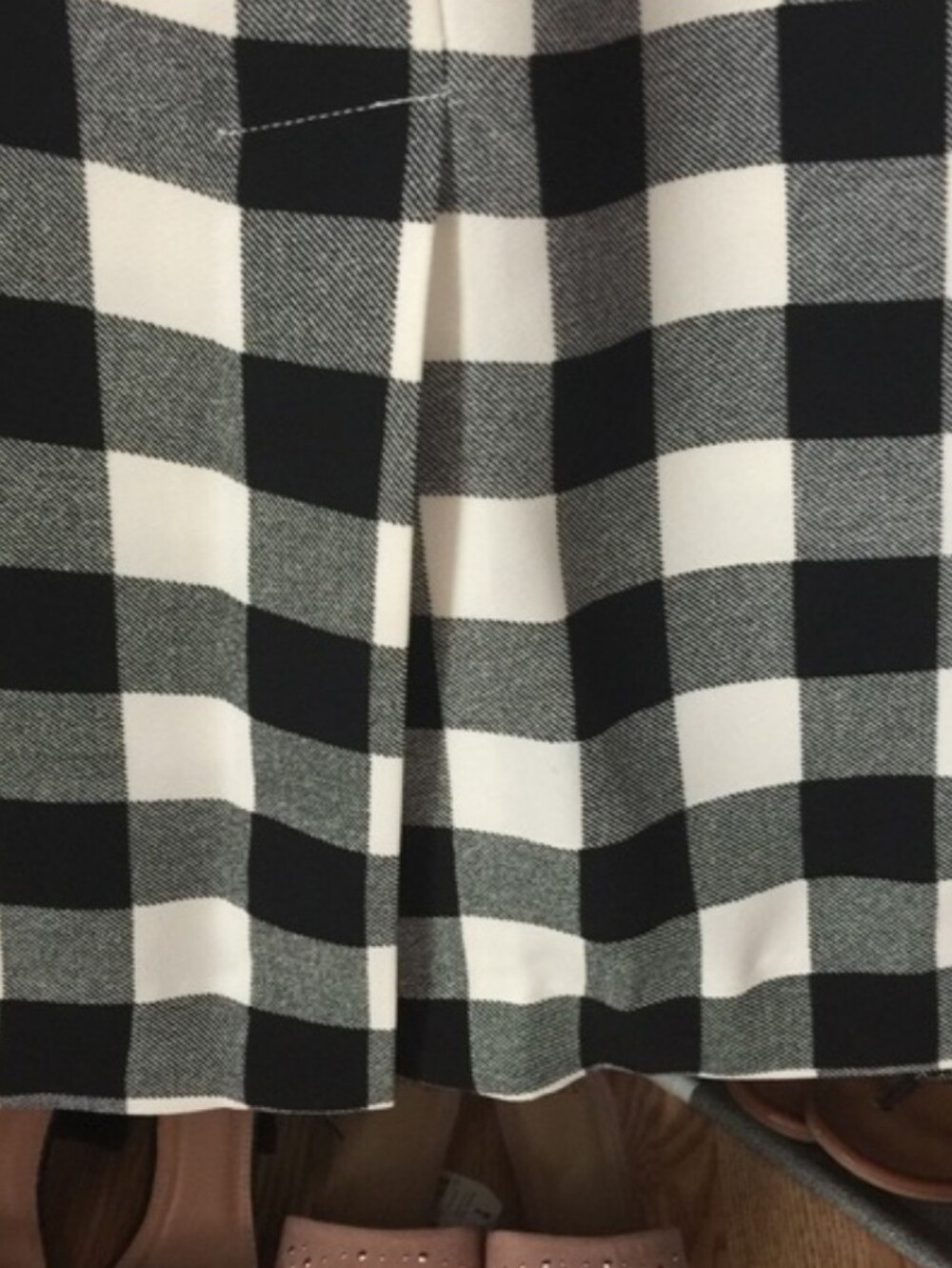 Who What Wear Black & White Gingham Pencil Skirt - Picture 8 of 12